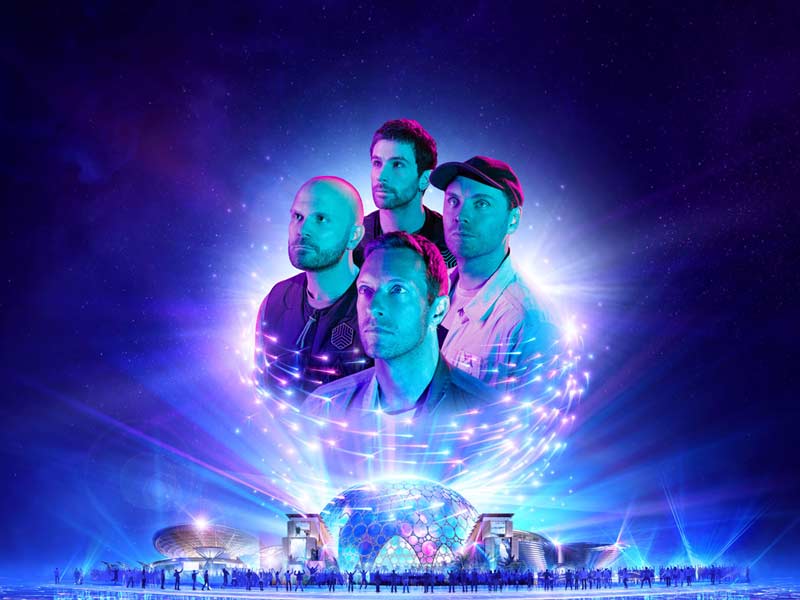 Coldplay live show at EXPO 2020 Dubai in February