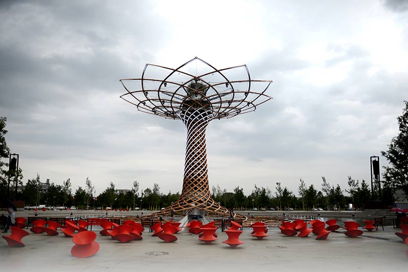Heatherwick Spun-Chairs der EXPO 2015 Milano